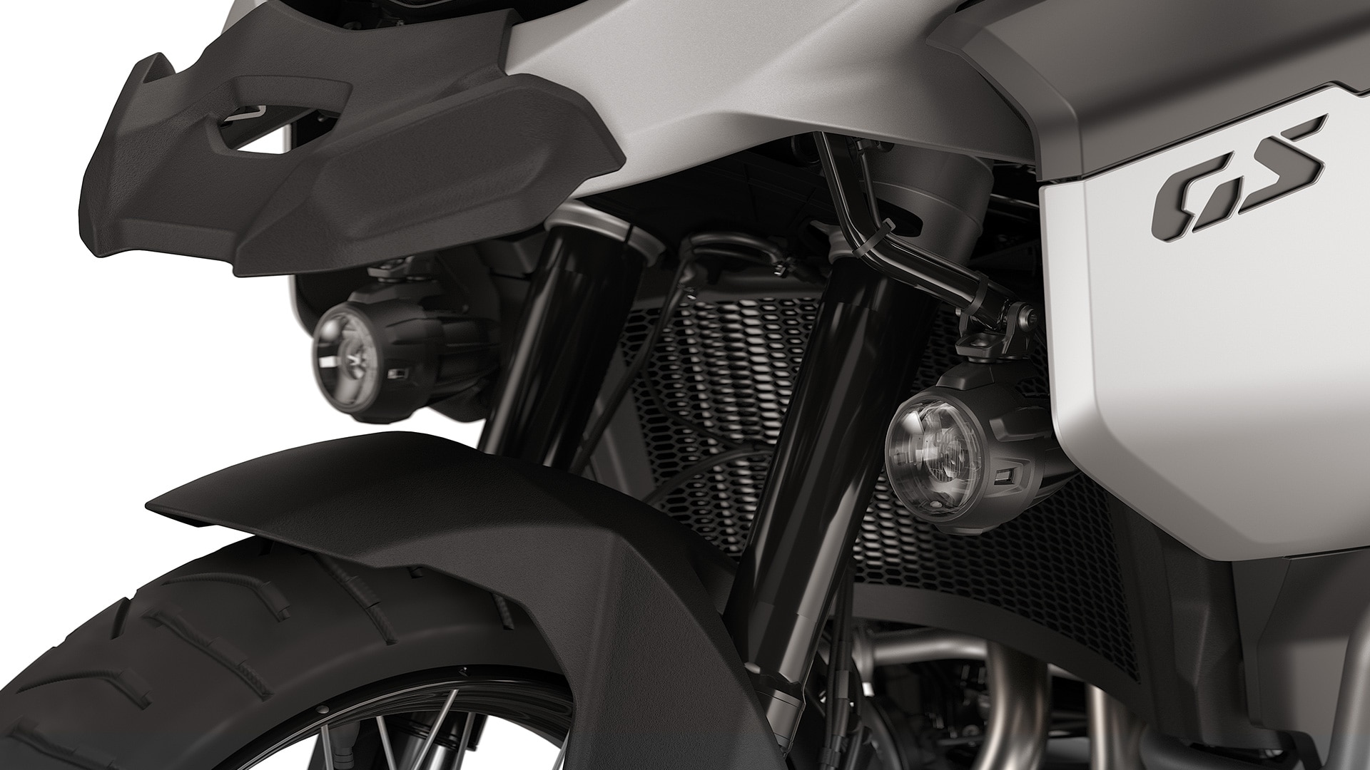 The additional headlight of the F 900 GS Adventure from BMW Motorrad