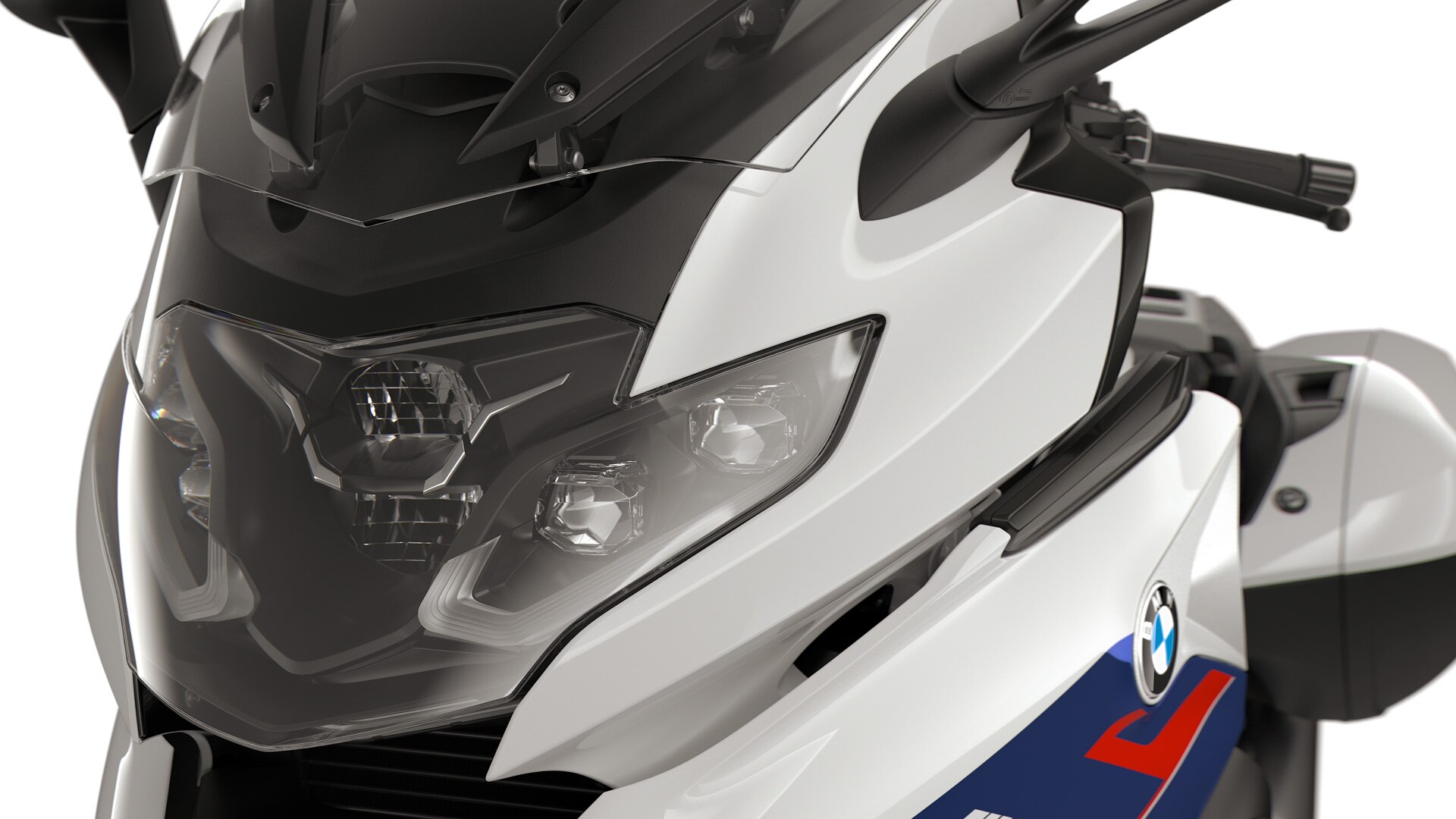 Focus on the LED headlights.